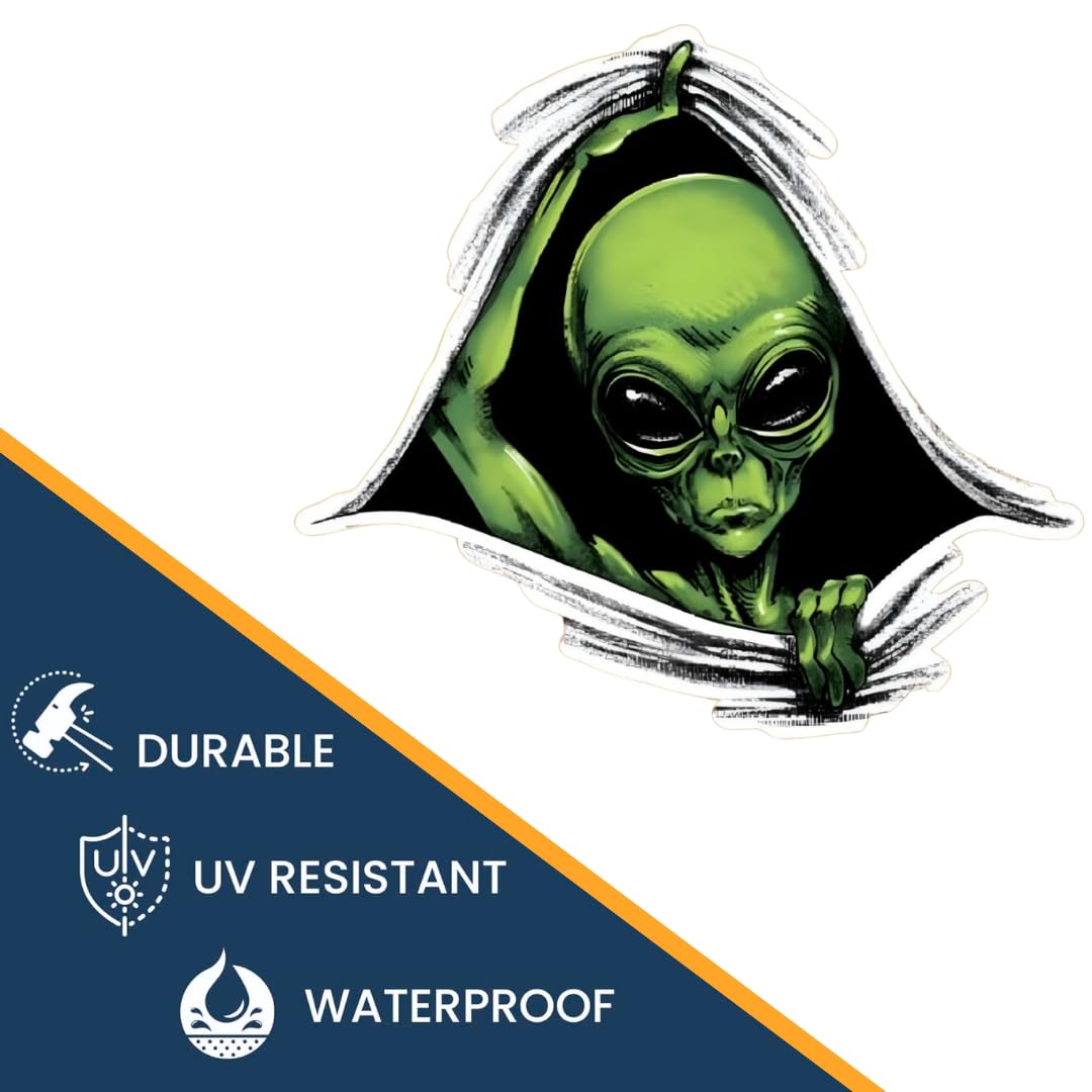 Amazon.com: Generic Curious Alien Sticker, Green, RTY888dr